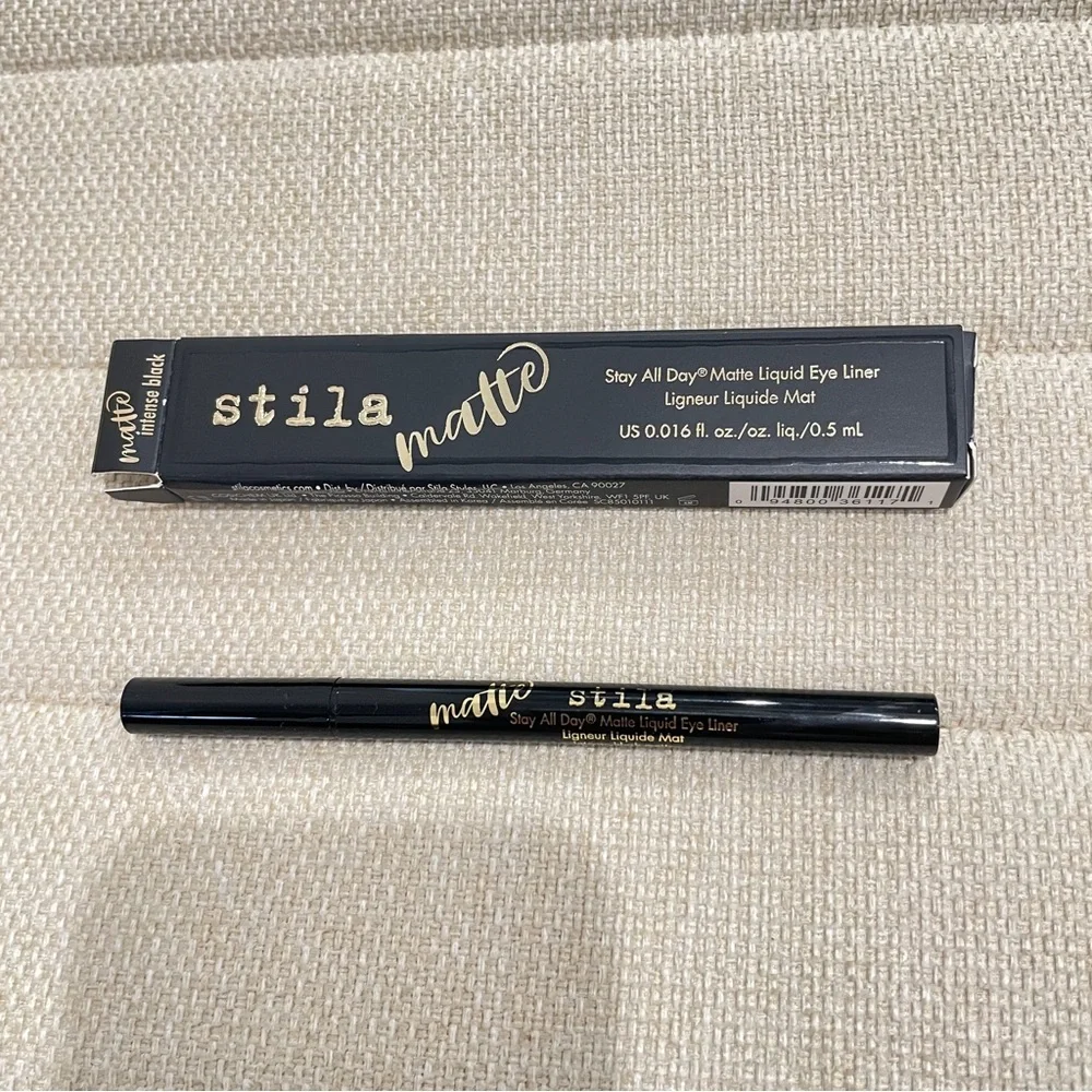 NEW Stila Stay All Day Matte Liquid Eye Liner Waterproof Matte Black 0.016 fl oz
